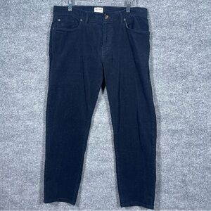 Todd Snyder Mens 35X32 Navy Blue Corduroy Pants Stretch Straight‎ Fit Preppy